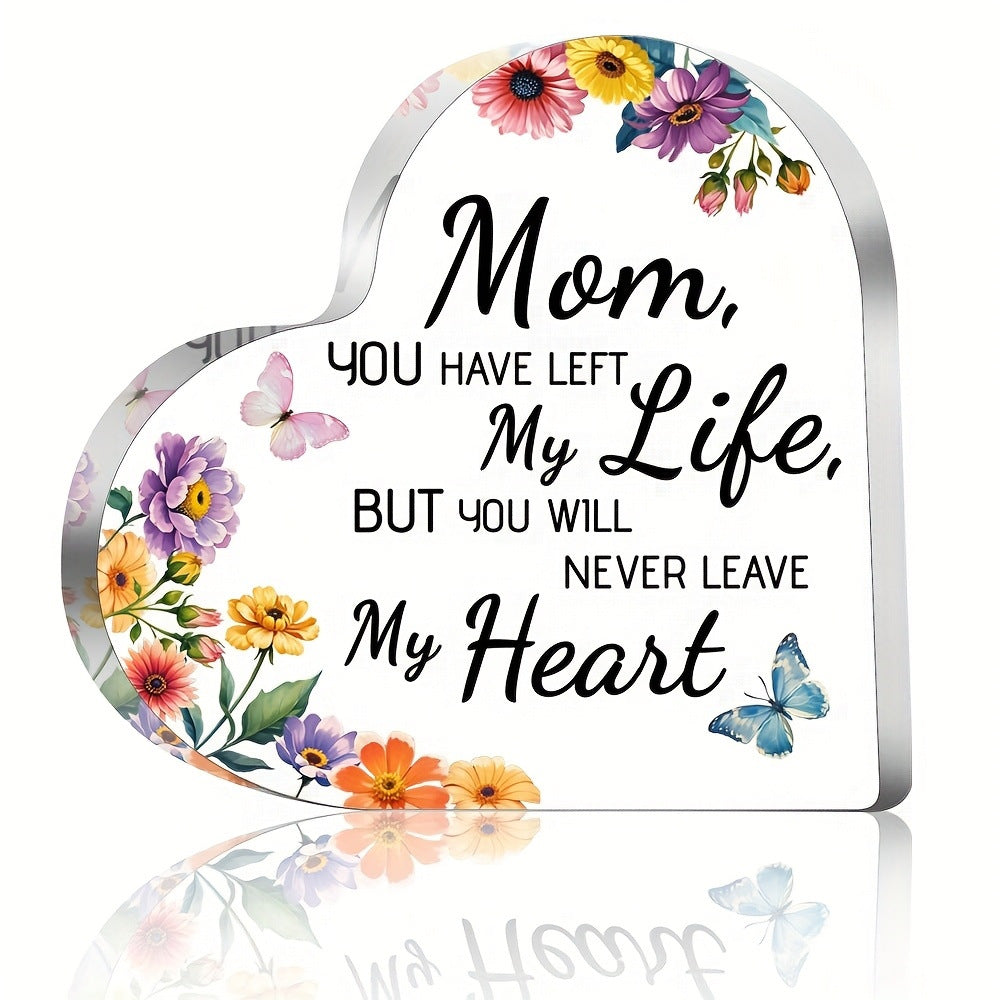 Heart Acrylic Standing Plaque – Wedding Favor & Anniversary Gift for Couples