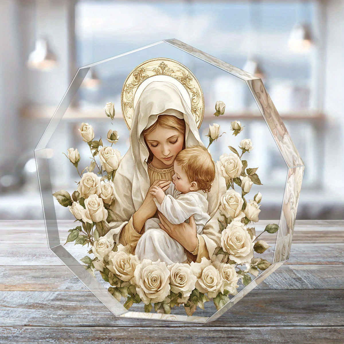 Personalized Acrylic Heart Keepsake – Baby Shower & Newborn Celebration Gift