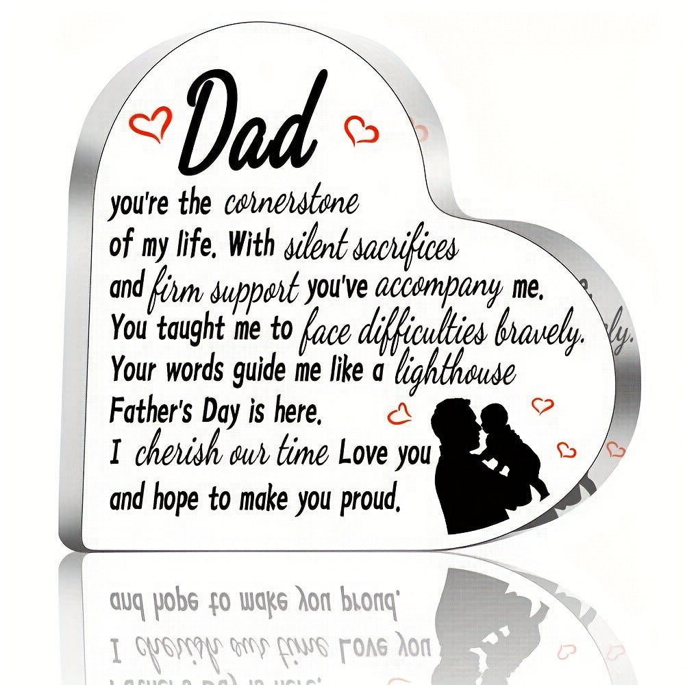 Heart Acrylic Standing Plaque – Wedding Favor & Anniversary Gift for Couples